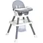 Мультифункциональный стульчик для кормления + столик M 6041 Gray с лего-столешницей и корзиной для игрушек - миниатюра 1
