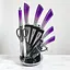 Набір ножів із підставкою 9 шт. Violet (NS43SETKN) - мініатюра 2