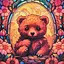 Алмазная мозаика «Мишка» DEEX16288 неполная выкладка 30х30 см - миниатюра 1