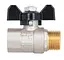 Кран шаровой Thermo Alliance Base 1/2" ВН прямой, PN40, бабочка SD607W15 - миниатюра 4