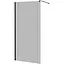 Душевая стенка Imprese Walk-In с профилем и держателем, 110x200 см, стекло mávat black matt s09111004MV, интимато, черный матовый - миниатюра 1