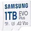 Карта памяти Samsung microSDXC 1TB Class 10 UHS-I U3 V30 A2 EVO Plus + SD Adapter (MB-MC1T0SA/EU) (112840) - миниатюра 5