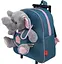 Дитячий рюкзак на колесах Perletti Toys Allie Elephant з м'якою іграшкою (P13033) - мініатюра 2