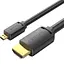 Кабель Vention HDMI-microHDMI 3 м (AGIBI) - мініатюра 1