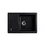 Кухонна мийка гранітна Kroner KRP Komposit SCH-6243 CV031065, Чорний - мініатюра 1