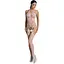 Бодистокинг Passion ECO BS002 с доступом имитация подвязок абстрактный рисунок S/M/L white - миниатюра 1