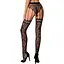 Еротичні колготки-бодістокінг Passion S003 Black - мініатюра 2