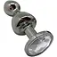 Металева анальна пробка Wooomy Lollypop Double Ball Metal Plug L діаметр 3.5 см довжина 10.5 см - мініатюра 1