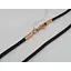 Ювелирный шелковый шнурок Tango с золотыми вставками. 950102 40 - миниатюра 4