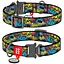 Ошейник для собак Waudog Nylon нейлоновый c QR паспортом, рисунок Бэтмен Яркий, металлическая пряжка-фастекс, M, Ш 20 мм, Дл 24-40 см - миниатюра 1