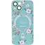 Чохол Epik TPU+PC Secret Garden with MagSafe для Apple iPhone 15, 6.1 Mint - мініатюра 1