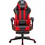 Кресло игровое Defender Rock, 50 мм, Класс 4, ПУ, подножка, черно-красное - миниатюра 1