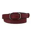 Ремінь жіночий замшевий JK-2548 бордовий з темною пряжкою (100 см) - мініатюра 1