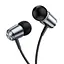 Провідні вакуумні навушники Hoco M108 Spring metal universal earphones with mic, 3.5mm, 1.2m, metal-grey - мініатюра 3