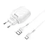 Зарядный комплект Hoco C78A Max energy 2 юсб порта набор с кабелем Lightning - миниатюра 5