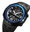 Чоловічий спортивний годинник Skmei 1655 (Чорний з синім) - мініатюра 3