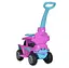 Детская каталка-толокар Bambi Racer 2 в 1 с музыкой и светом, розовая с голубым - миниатюра 4