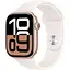 Смарт-годинник Apple Watch Series 10 GPS, 42mm, Rose Gold, Light Blush Sport Band, M/L (Grade C) Seller Refurbished - мініатюра 1