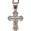 Срібний хрест Харківська ювелірна фабрика Розп'яття Христа. 3466-Р - мініатюра 1