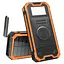 Зарядное устройство на солнечных батареях iBattery YD-888KW 30000mAh c фонариком и беспроводной зарядкой - миниатюра 1