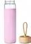 Пляшка скляна OldBro бамбукова кришка із захисним силіконовим чохлом Pink 590 мл - мініатюра 2