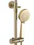 Душова система Rea Parot brushed gold з термостатом REA-P2323, Золотий - мініатюра 5