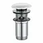 Донний клапан Omnires click-clack white A706BP, Білий - мініатюра 1