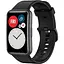 Ремешок DK для Huawei Watch Fit / Fit SE Silicone Sport Full Light Classic (black) - миниатюра 1