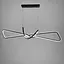 Современная черная люстра AVIZE в двух размерах Line.F Длина 85 см - миниатюра 8