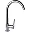 Смеситель для кухни Globus Lux Dolly GLD-0203L хромированный для раковины и мытья с высоким изливом - миниатюра 3