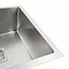 Кухонна мийка нержавійка Platinum Handmade 78х50 R (один отвір,квадратний сифон, 3,0/1,0 мм), Нержавіюча сталь - мініатюра 3
