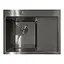 Кухонна мийка з нержавіючої сталі Mixxus MH6350L Nano-Black MI7045, Графит - мініатюра 1