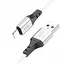 Кабель Hoco X86 iP Spear silicone charging data cable Білий - мініатюра 2