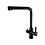 Смеситель для кухни черный на две воды Nett FBB-33 Черный - миниатюра 1
