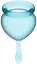 Менструальные чаши Satisfyer Feel Good Menstrual Cup light blue - миниатюра 4
