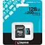 Карта пам'яті Kingston microSD 128GB C10 UHS-I U3 A2 V30 R200MB/s + SD - мініатюра 3