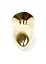 Металлическая анальная пробка с кристаллом Boss Jewellery Gold Plug 7 см (прозрачный) - миниатюра 6
