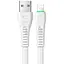 Кабель Mcdodo Flying Fish Series Lightning Data Cable with LED Light 1.2 м CA-6360 Білий - мініатюра 1