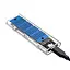 Внешний карман с радиатором XON MemoryCase для M.2 NGFF (SATA) USB 3.1 Type-C (XSC5C13NG1PT 2131) Прозрачный  - миниатюра 3