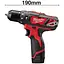 Шуруповерт-дрель Milwaukee M12 BPD-202C аккумуляторная 12В (4933499465) - миниатюра 3