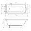 Ванна акрилова Roca Lnea в комплекті з ніжками 180x80 A24T058000 - мініатюра 2