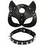 BDSM маска кошки и чокер с шипами - миниатюра 1
