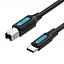 Кабель Vention 0.5м Type-C - USB Type-B 2.0 5V/2A 480 Мбит/с USB-C на USB-B для Принтера Черный (CQUBD) - миниатюра 1