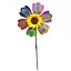 Детский ветерёк "Павлин" МR 1225-1 цветок диаметром 28 см, палочка 48 см - миниатюра 1