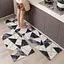 Набір килимків для кухні та ванної 120×40 см і 60×40 см водонепроникні, протиковзні, м'які, декоративні Сірий 87943 - мініатюра 1