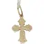 Золотий хрестик Родинні коштовності. Розп'яття Христа. 140785 - мініатюра 1