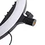 Кольцевая лампа блогера Brille с 3 держателями LED 24W CCT 36 см (TE-053) - миниатюра 7