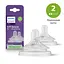 Соска силиконовая Philips Avent Natural Природный поток от 0 мес. 2 шт. (SCY962/02) - миниатюра 1