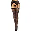 Панчохи Leg Avenue Leg Avenue Lace thigh highs & garterbelt Black One Size - мініатюра 2