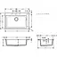 Кухонная мойка Hansgrohe S510-F660 Built-in sink 770x510 Stonegrey 43313290, Серый - миниатюра 2